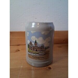 VTG Stoneware Beer Stein Gerz Recklinghausen Nathan's W. Germany ~5"
